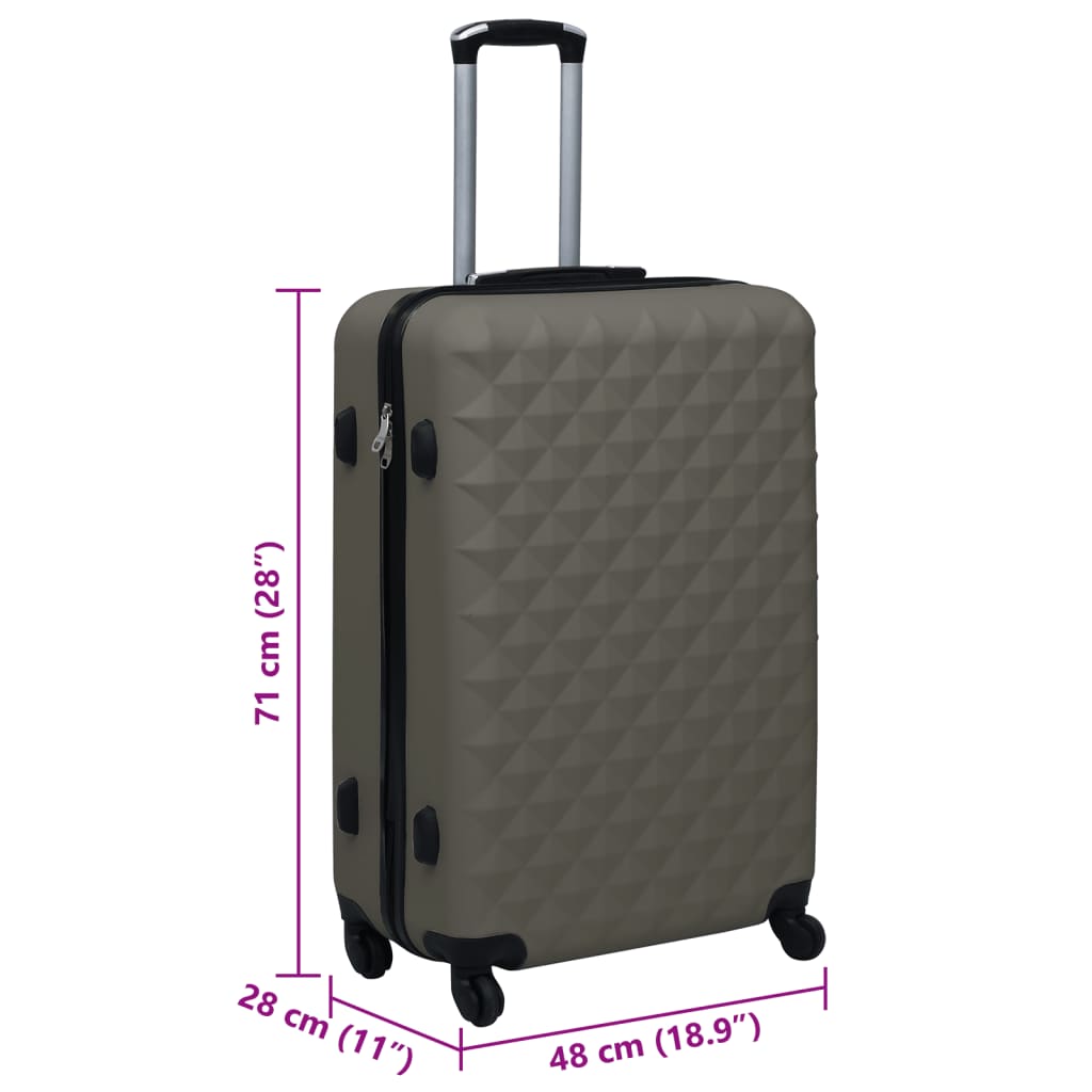 Valise rigide Anthracite ABS