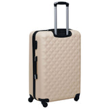 2 pcs Hardside Luggage Set Gold ABS