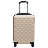 2 pcs Hardside Luggage Set Gold ABS