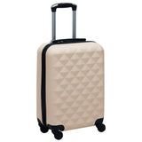 2 pcs Hardside Luggage Set Gold ABS