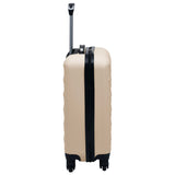 2 pcs Hardside Luggage Set Gold ABS