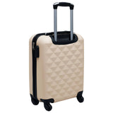 2 pcs Hardside Luggage Set Gold ABS