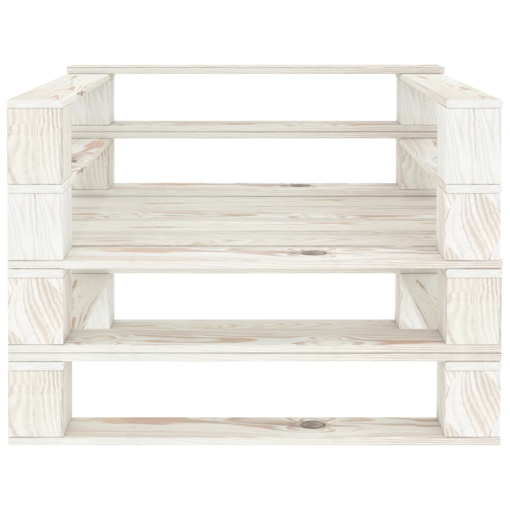 Fauteuil palette de jardin Bois Blanc