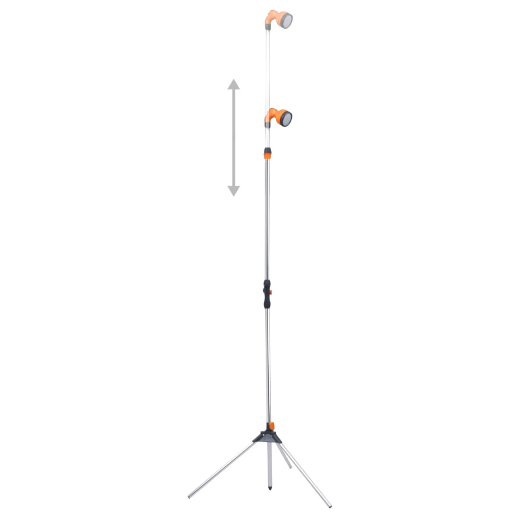 Garden shower with tripod 221 cm Aluminum