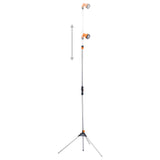 Garden shower with tripod 221 cm Aluminum