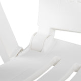 Chaises inclinables de jardin lot de 2 Plastique Blanc