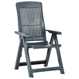 Chaises inclinables de jardin lot de 2 Plastique Vert