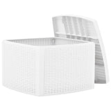 Table d'appoint Blanc 54x54x36,5 cm Plastique