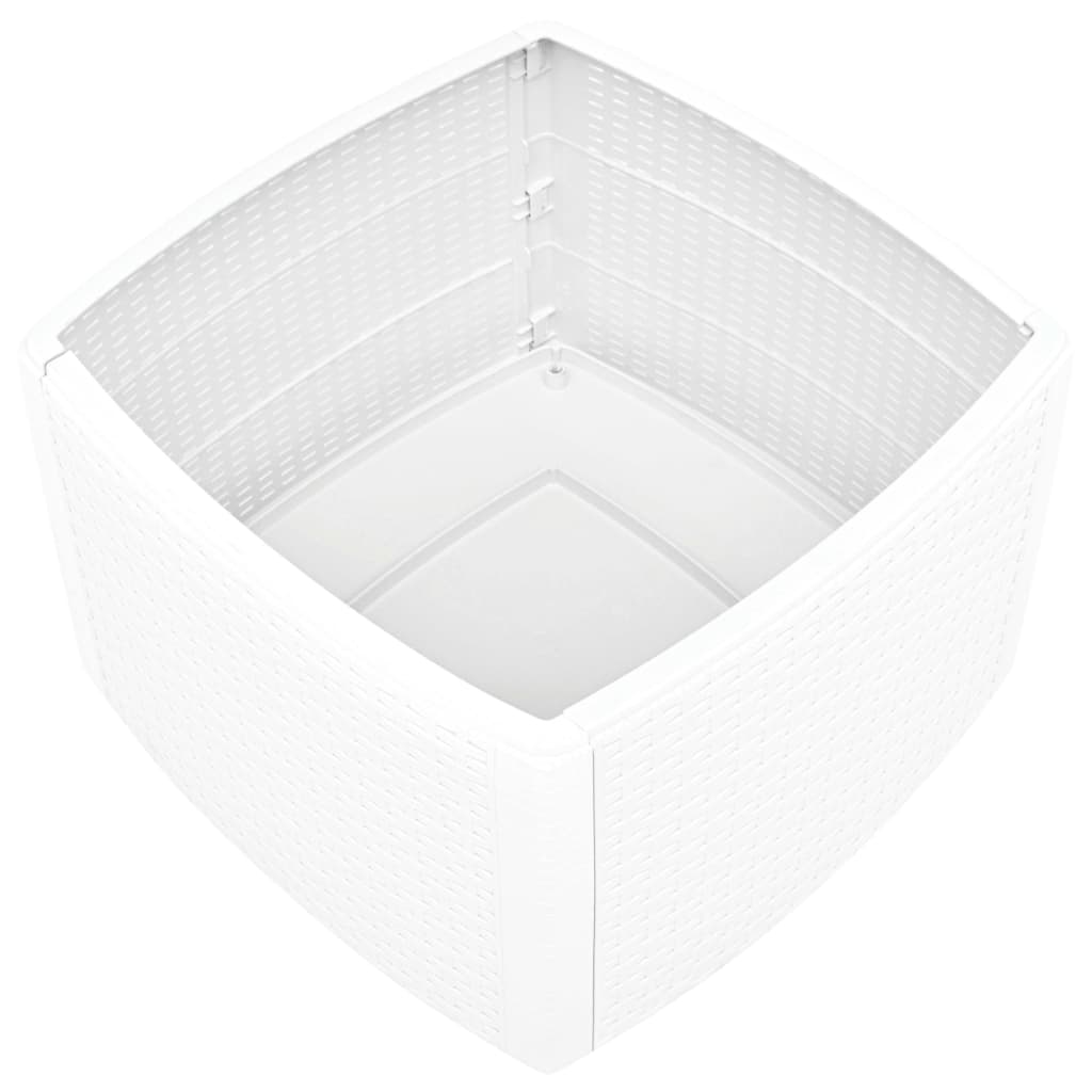 Table d'appoint Blanc 54x54x36,5 cm Plastique