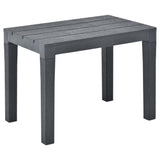 Bancs de jardin 2 pcs Anthracite Plastique