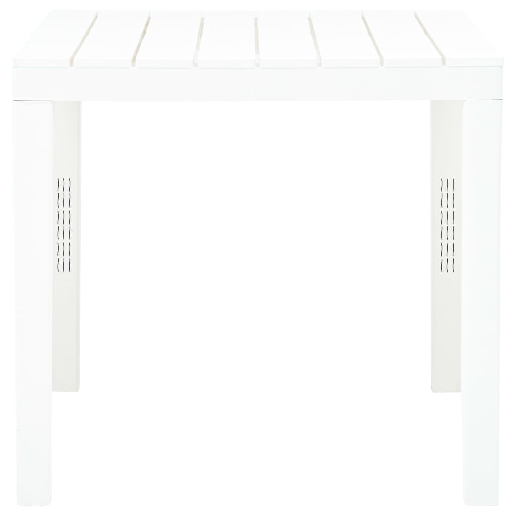 Table de jardin Blanc 78x78x72 cm Plastique