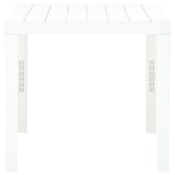 Table de jardin Blanc 78x78x72 cm Plastique