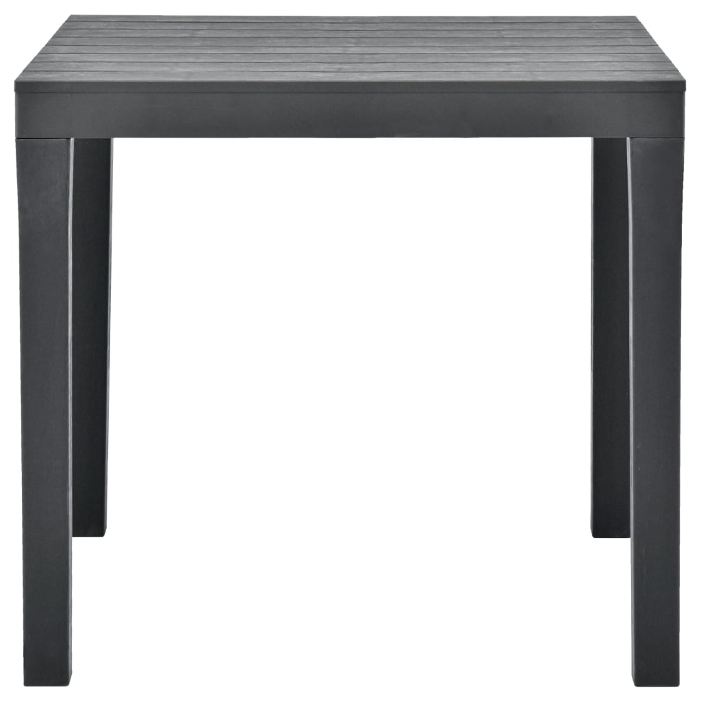 Table de jardin Anthracite 78x78x72 cm Plastique