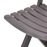 Chaises de jardin pliables lot de 2 Plastique Mocha