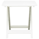 Table pliable de jardin Blanc 79x72x70 cm Plastique