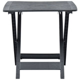 Table pliable de jardin Anthracite 79x72x70 cm Plastique