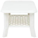 Table basse Blanc 90x60x46 cm Plastique