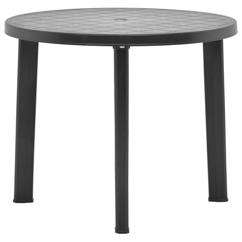 Table de jardin Anthracite 89 cm Plastique