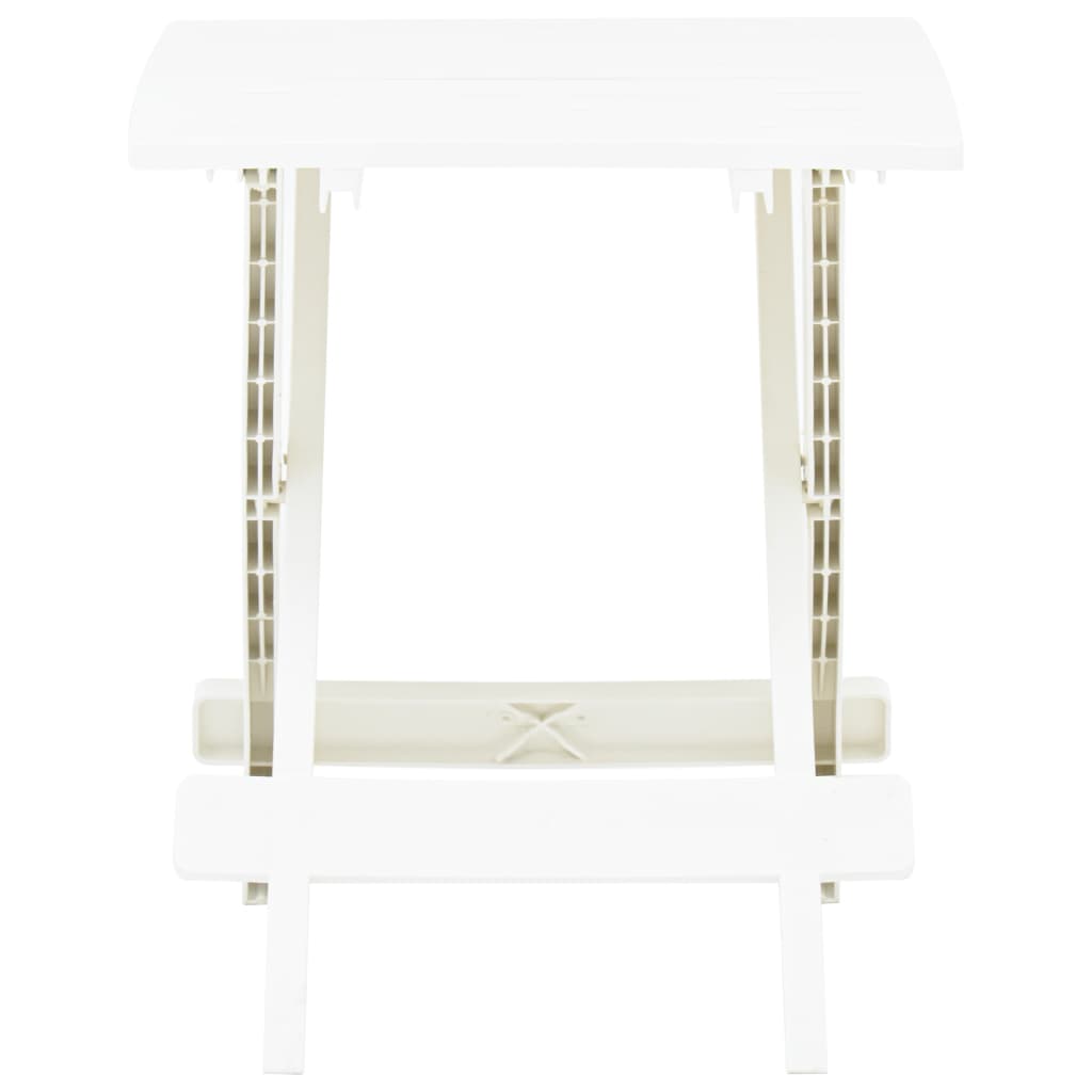 Table pliable de jardin blanc 45x43x50 cm plastique