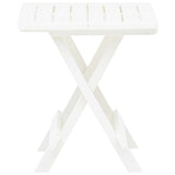 Table pliable de jardin blanc 45x43x50 cm plastique