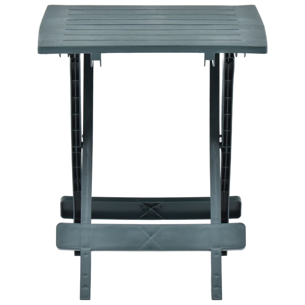 Table pliable de jardin vert 45x43x50 cm plastique