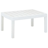 Table de jardin Blanc 78x55x38 cm Plastique