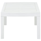 Table de jardin Blanc 78x55x38 cm Plastique