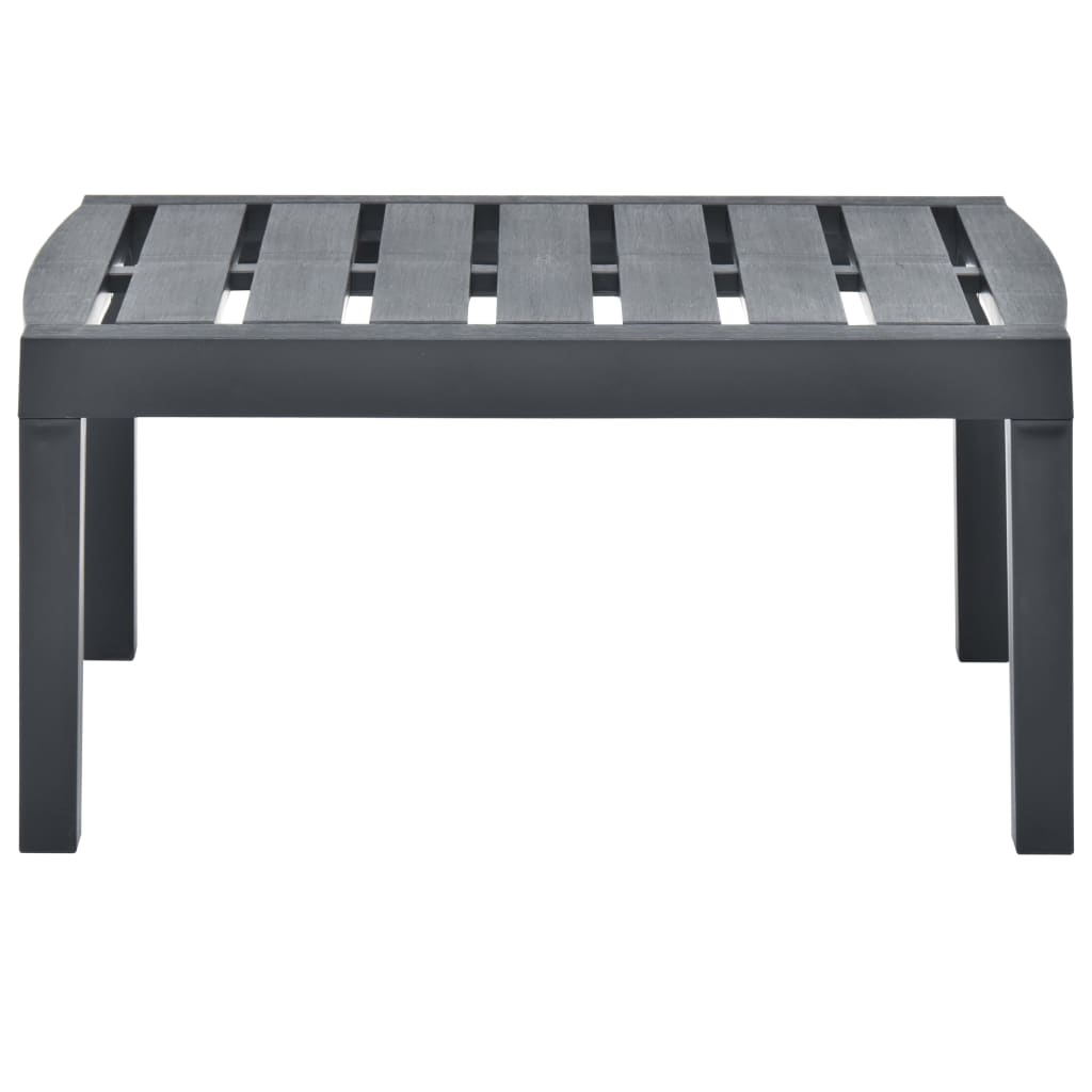 Table de jardin Anthracite 78x55x38 cm Plastique