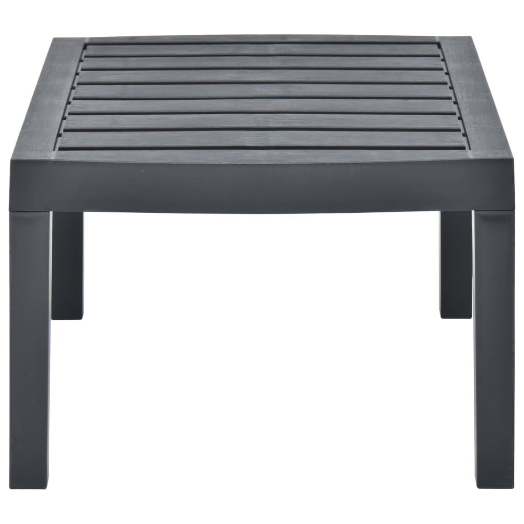 Garden table Anthracite 78x55x38 cm Plastic