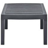 Table de jardin Anthracite 78x55x38 cm Plastique