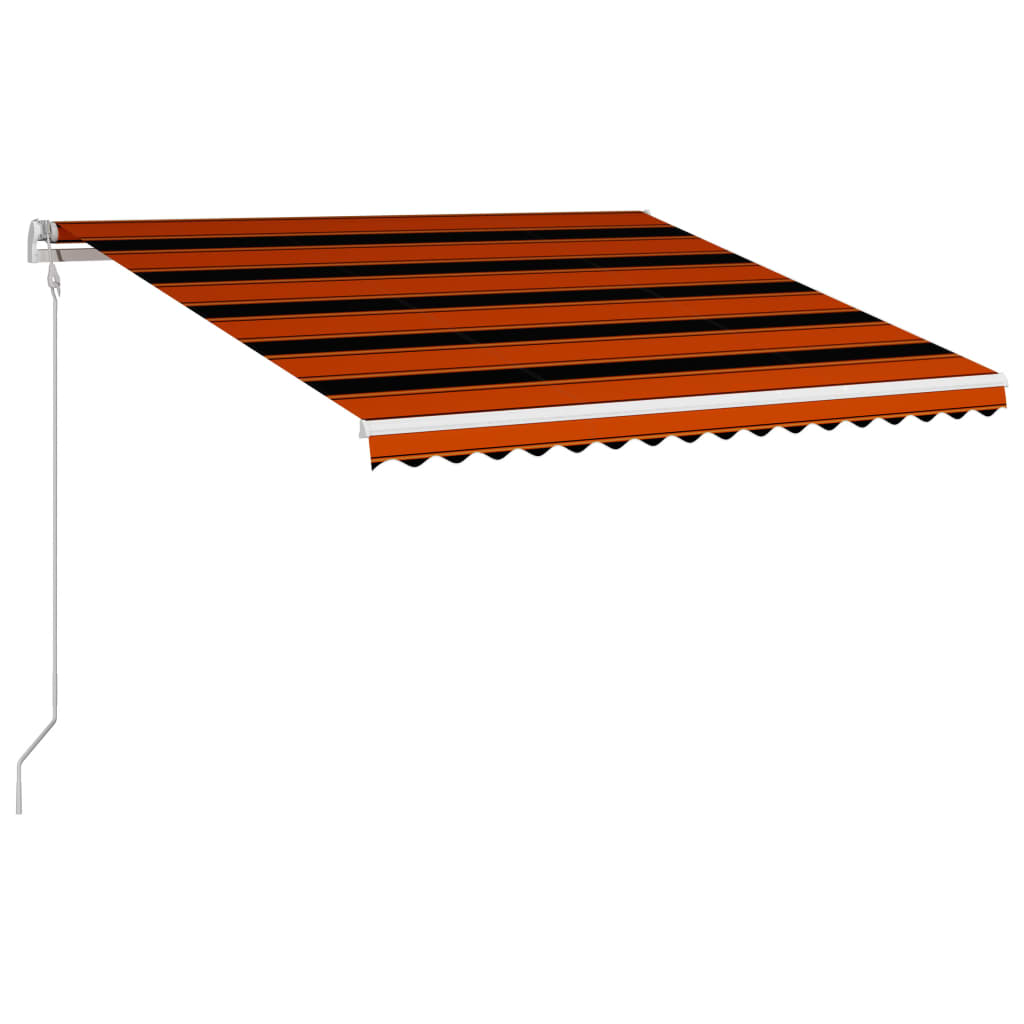 Automatic retractable awning 400x300 cm Orange and brown