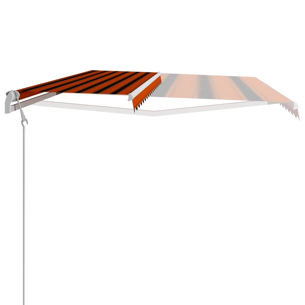 Automatic retractable awning 400x300 cm Orange and brown