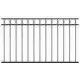 Steel Fence Panel 1.7x0.8 m Black