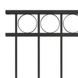 Steel Fence Panel 1.7x0.8 m Black