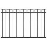 Steel Fence Panel 1.7x1 m Black