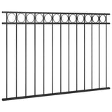 Steel Fence Panel 1.7x1 m Black