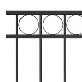 Steel Fence Panel 1.7x1 m Black