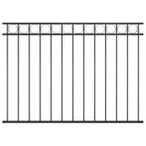 Steel Fence Panel 1.7x1.2 m Black