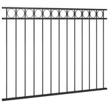 Steel Fence Panel 1.7x1.2 m Black