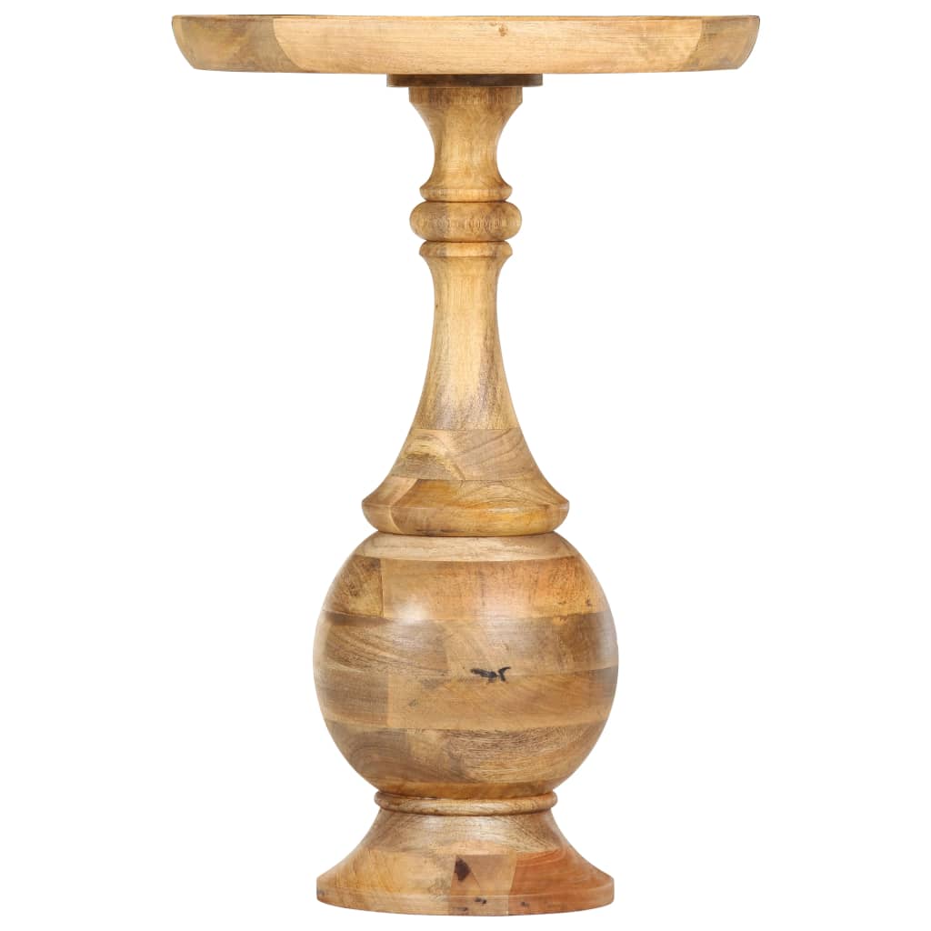 Table d'appoint ronde 43x43x66 cm Bois de manguier massif