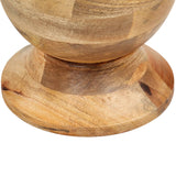 Table d'appoint ronde 43x43x66 cm Bois de manguier massif