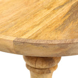 Table d'appoint ronde 43x43x66 cm Bois de manguier massif