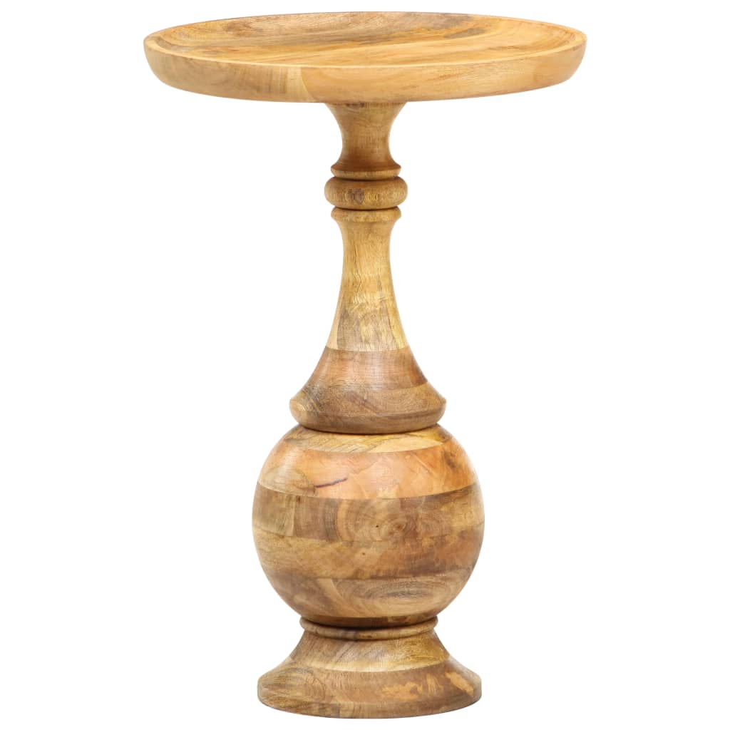 Table d'appoint ronde 43x43x66 cm Bois de manguier massif