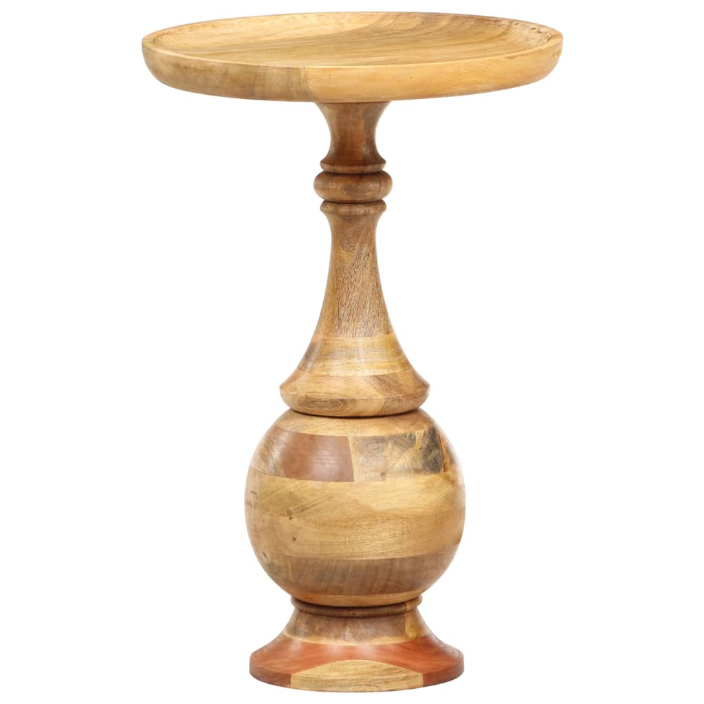 Table d'appoint ronde 43x43x66 cm Bois de manguier massif