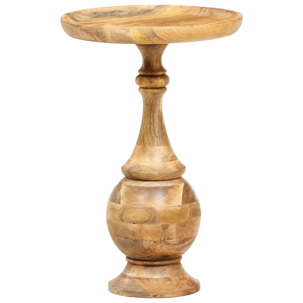 Table d'appoint ronde 43x43x66 cm Bois de manguier massif