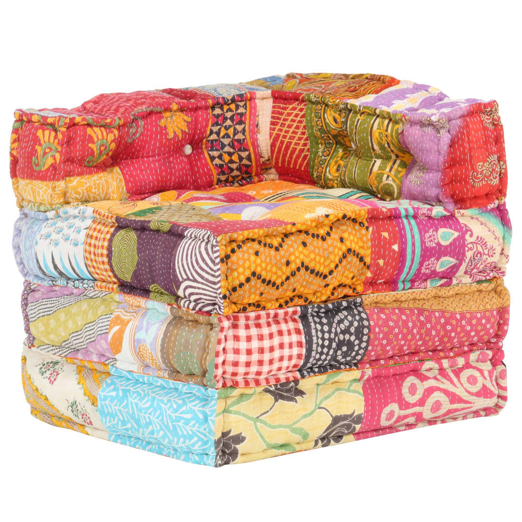 Pouf modulaire Patchwork Tissu