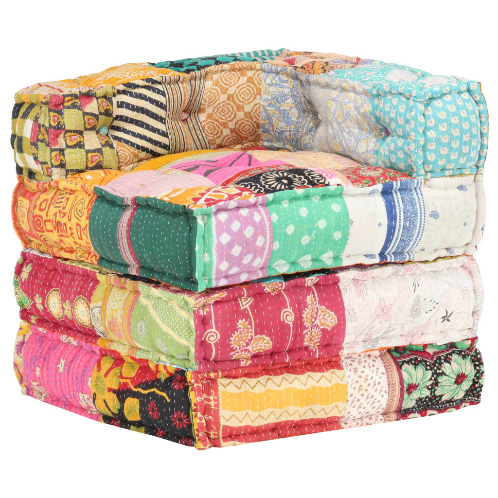 Pouf modulaire Patchwork Tissu