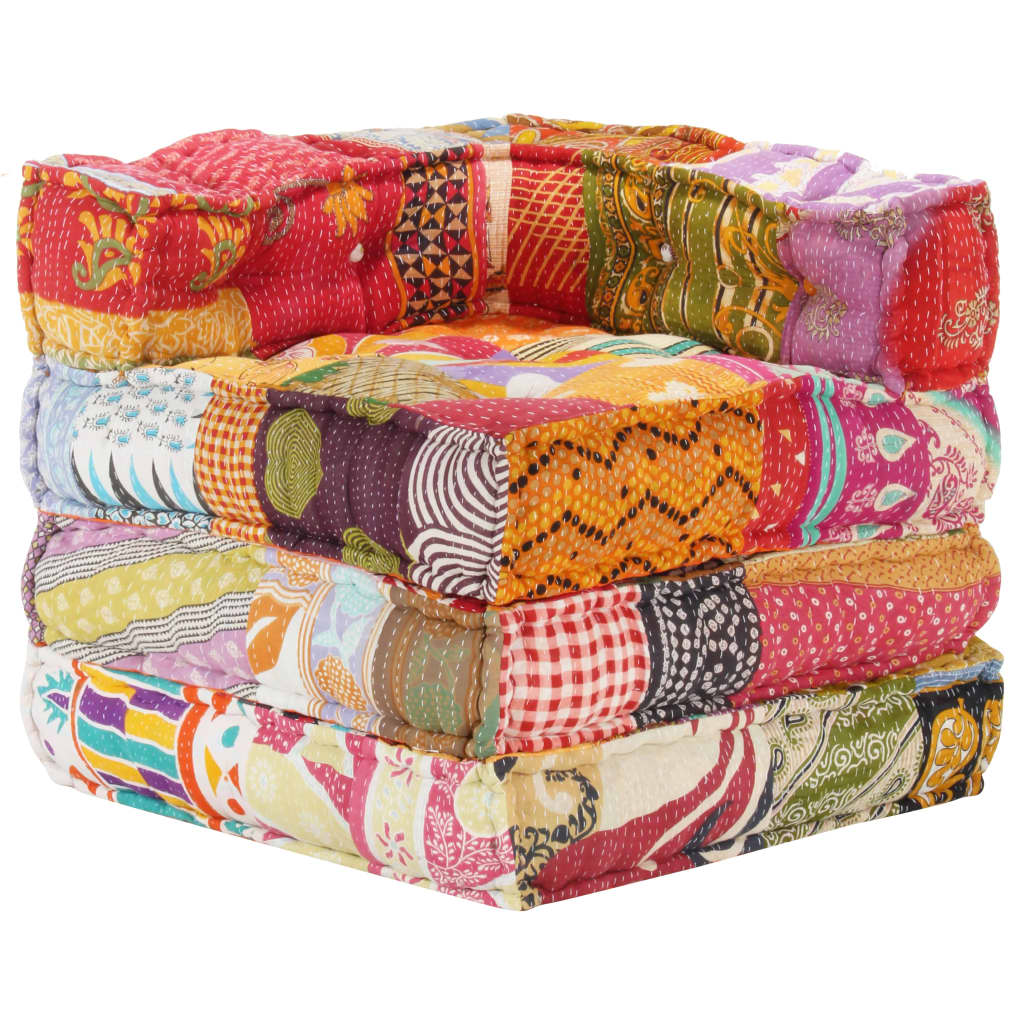 Pouf modulaire Patchwork Tissu