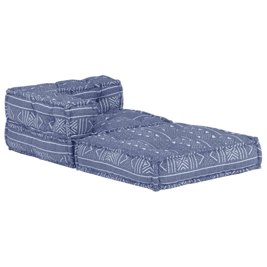 Pouf modulaire Indigo Tissu