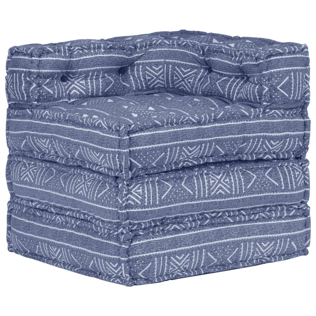 Pouf modulaire Indigo Tissu